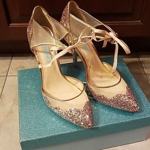 Blue by Betsey Johnson Stela glitter heel